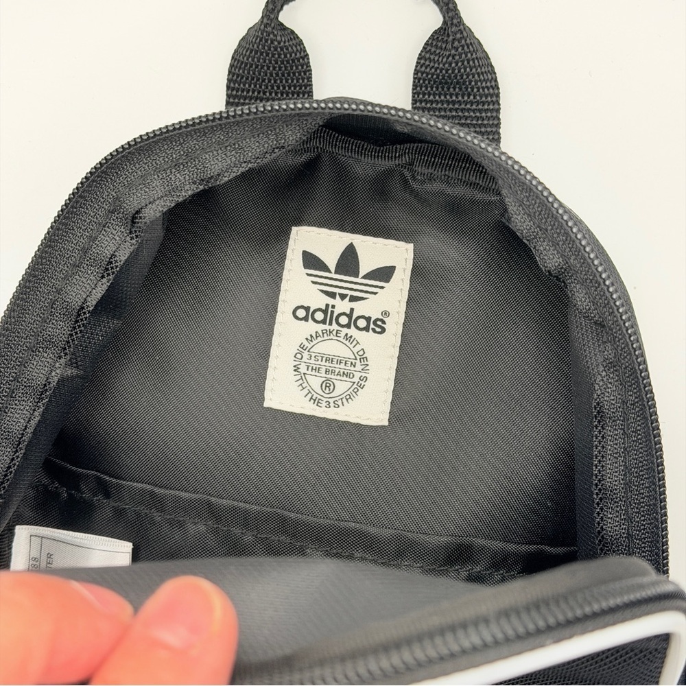 Adidas Classic Black and White Mini Backpack - Picture 5 of 12